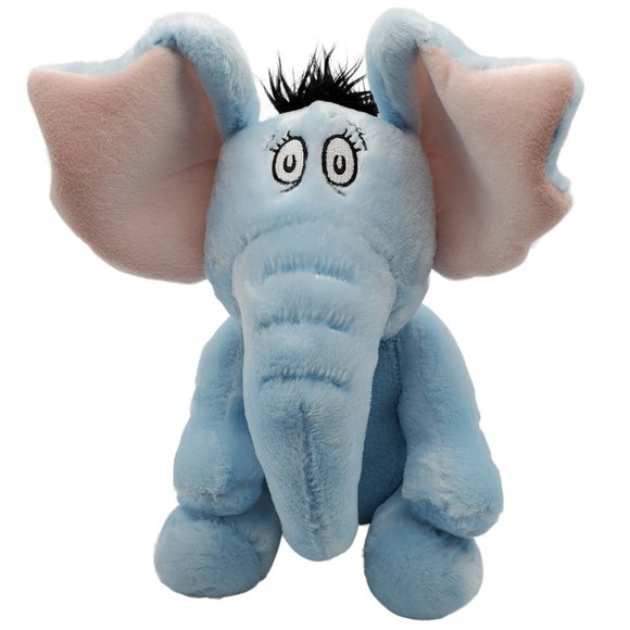 Kohl's Cares Dr Seuss Horton Hears a Who Blue Elephant Plush Stuffed Animal 10" - Picture 1 of 10